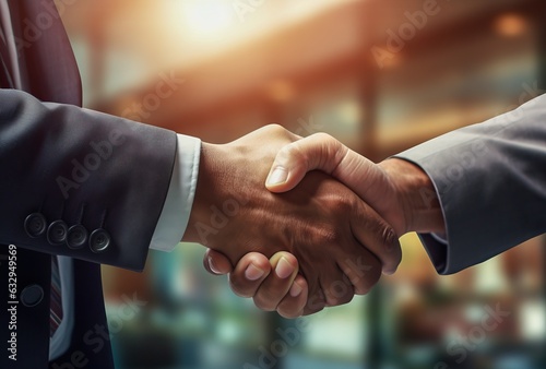 firm business handshake, ge...