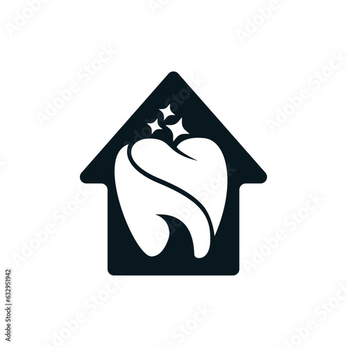Dental care services logo and icon design vector. Very professional modern and eye-catching design.