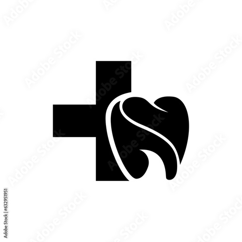 Dental care services logo and icon design vector. Very professional modern and eye-catching design.