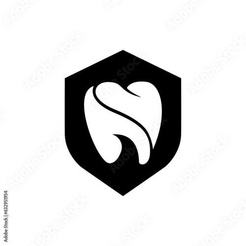 Dental care services logo and icon design vector. Very professional modern and eye-catching design.