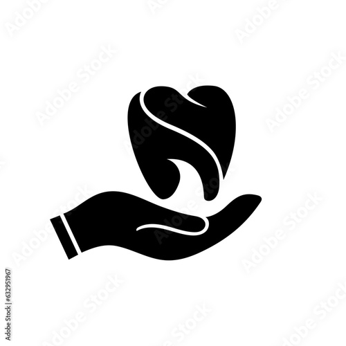 Dental care services logo and icon design vector. Very professional modern and eye-catching design.