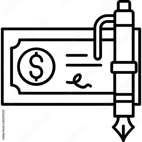 Bank check Icon