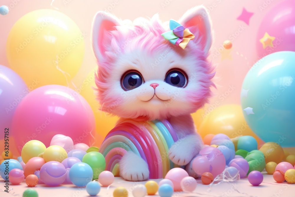 Fototapeta premium Cute cat 