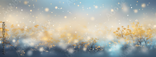 Gorgeous gold and blue sparkly blurred background © Holly Berridge