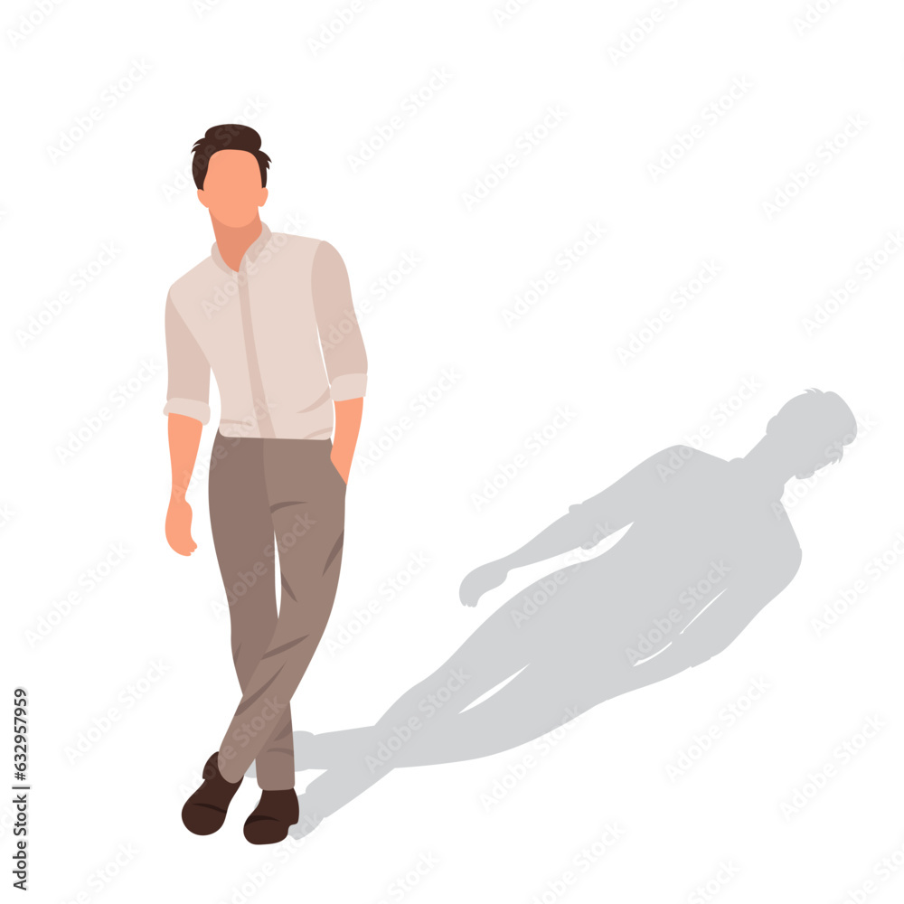 Fototapeta premium man in flat style vector