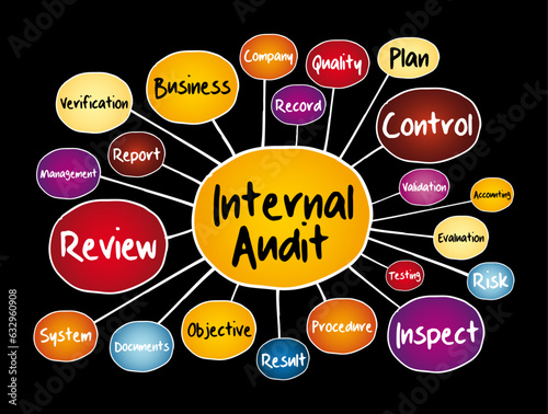 Internal Audit mind map, business concept for presentations and reports