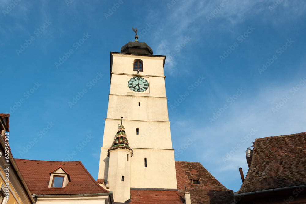 Torre del reloj de Sibiu, Rumanía Torre del reloj de Sibiu, Rumanía