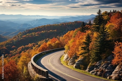 Blue Ridge Parkway in North Carolina travel picture