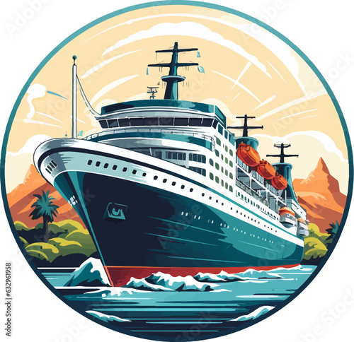 cruise ship in the sea