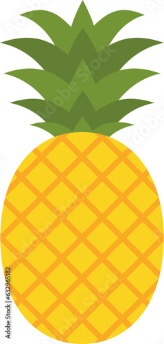パイナップルのイラスト・アイコン（pineapple）