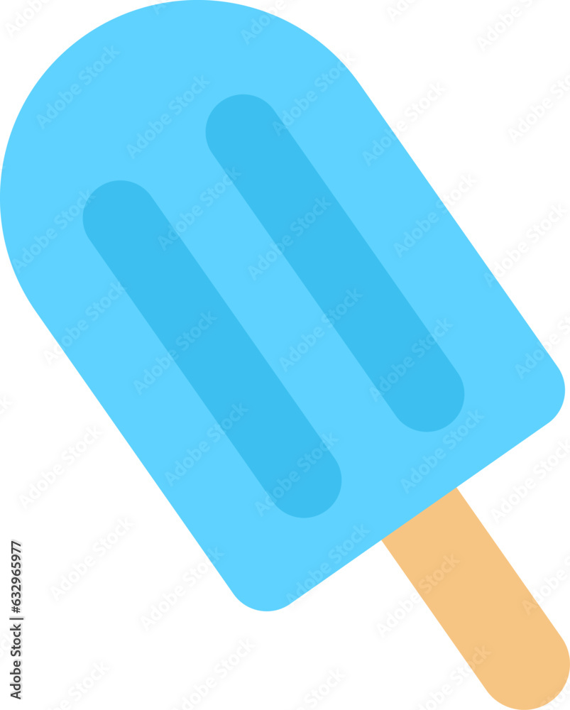 アイスキャンディー(ソーダ味)のイラスト・アイコン(popsicle) アイスキャンディー(ソーダ味)のイラスト・アイコン(popsicle)