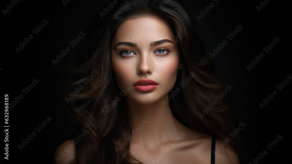 Portrait of a sensual brunette woman Portrait of a sensual brunette woman