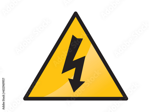 Free Download High Voltage Sign, safety first , Danger symbol, vector illustration - GFXLoad