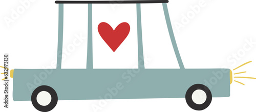Funny car with heart.