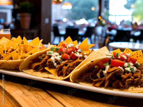 Tacos with pulled pork
