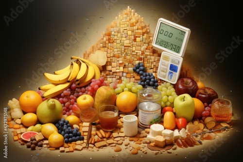 Glycemic index concept background photo