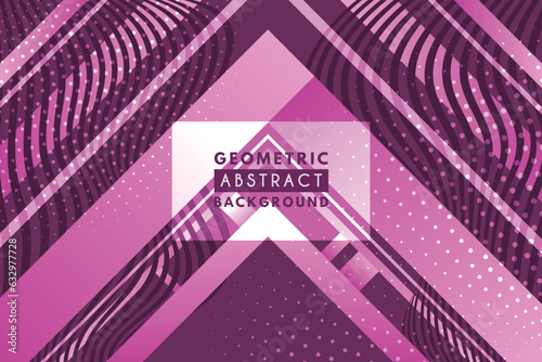 Abstract Geometric Pink Background