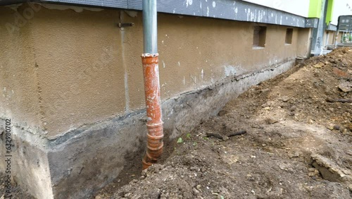 Wallpaper Mural Construction site - renovation of a buildings foundation Torontodigital.ca