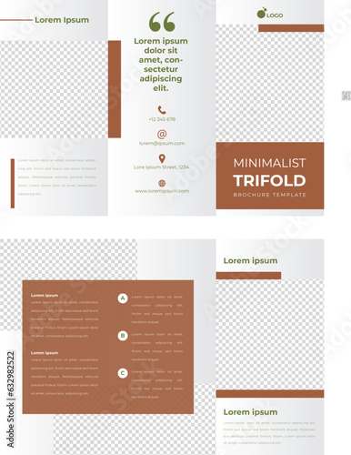 Minimalist Trifold Broschure