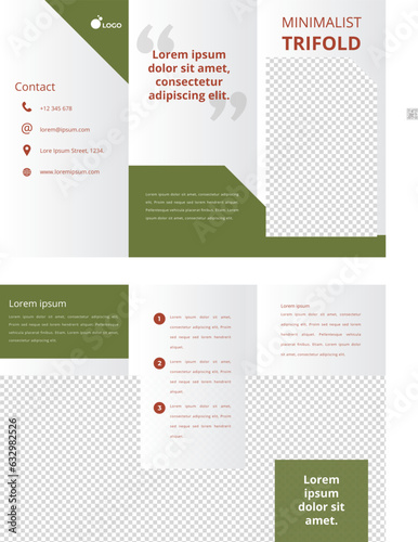 Minimalist Trifold Broschure Template
