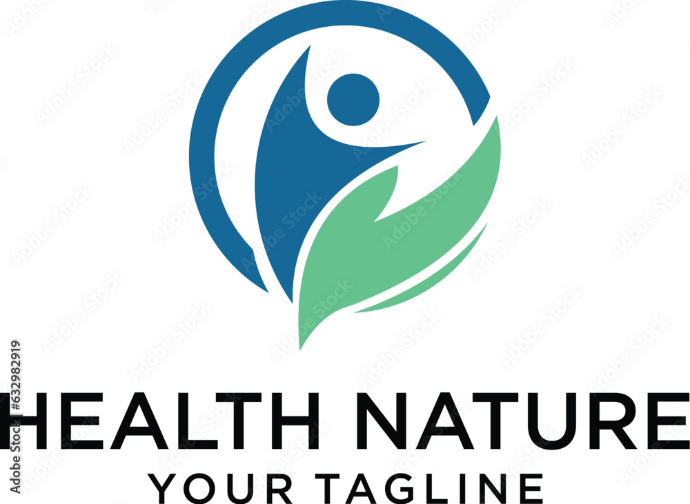 modern minimalist health and yoga design logo. modern minimalist health and yoga design logo.