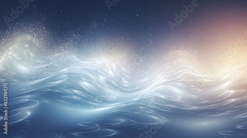 Cloth fabric bright blue waves abstract background. 