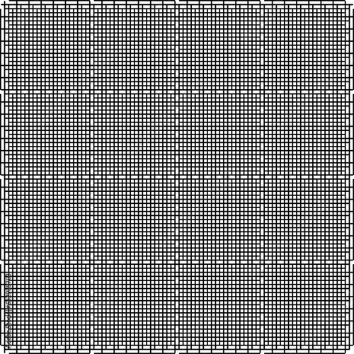 Lattice structure forms separate tiles with weak outlines or edges