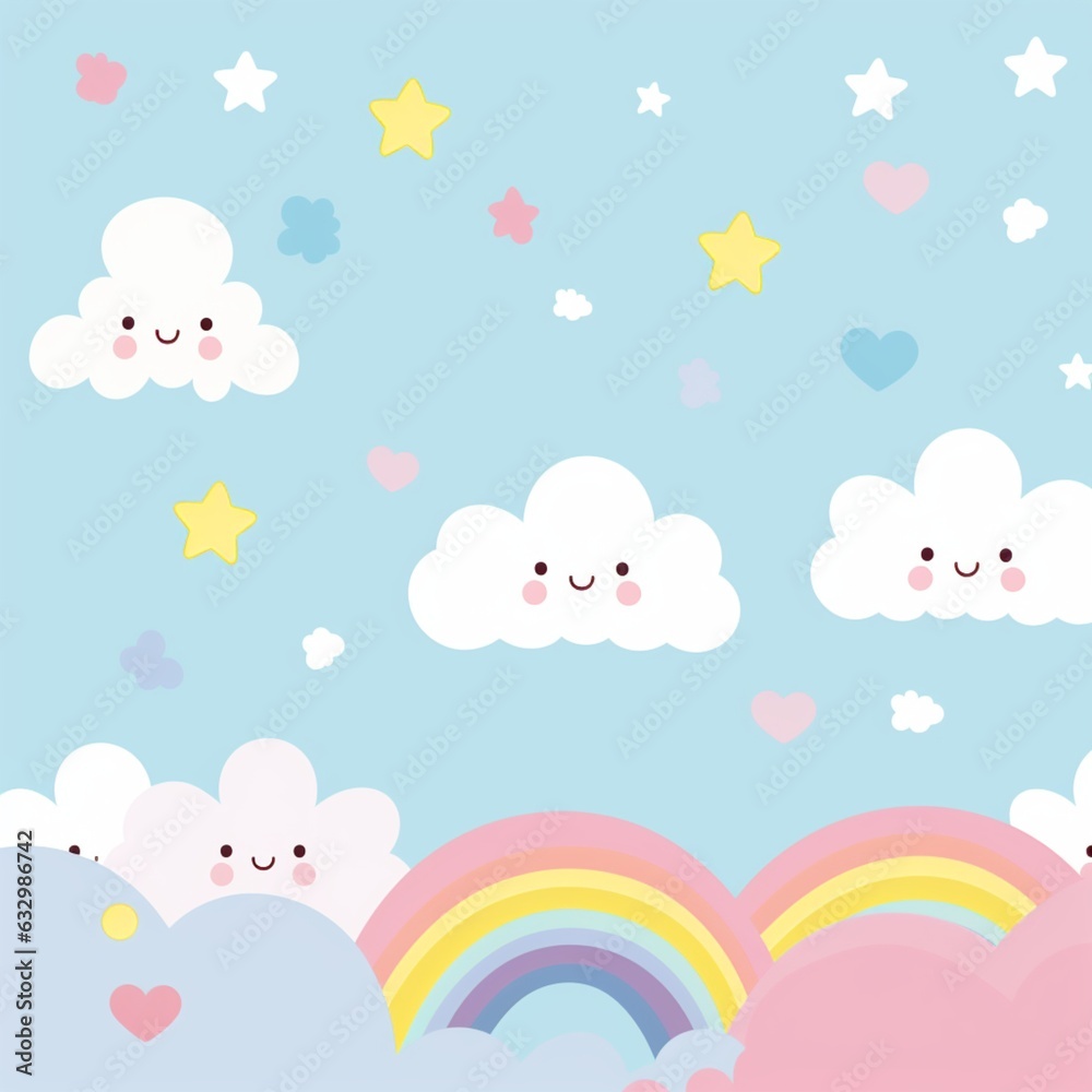 Kawaii Festivity Galore Seamless Patterns for Festival Artistry Background Kawaii Festivity Galore Seamless Patterns for Festival Artistry Background