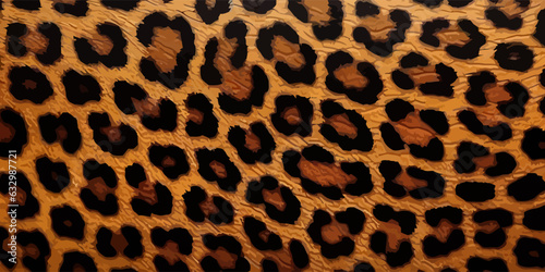 Leopard leather. Leather texture background. Leopard skin texture.