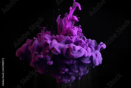 dence smoke in Purple colors