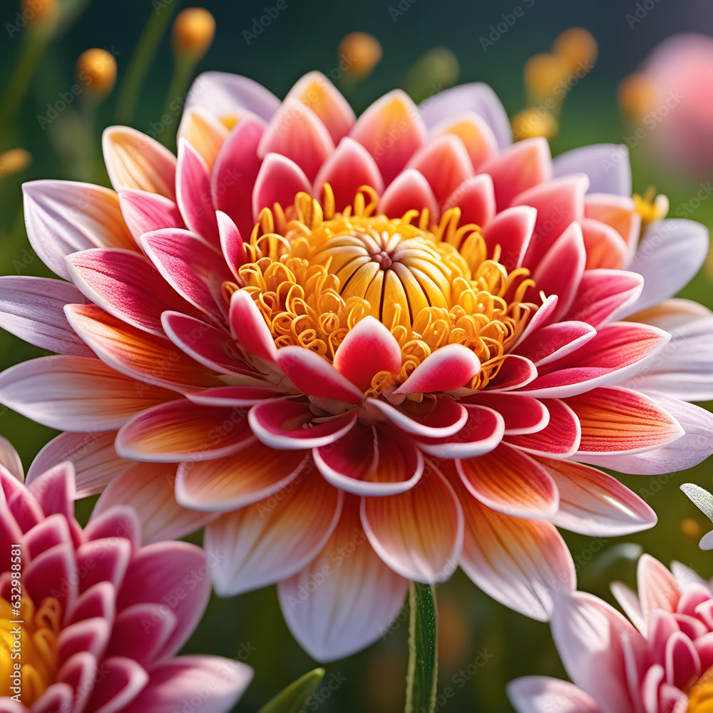 pristine natural colorful flower , AI-Images