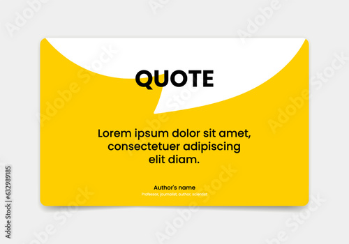 3D bubble testimonial banner, quote, infographic. Social media post template designs for quotes. Empty speech bubbles, quote bubbles and text box. Vector Illustration EPS10.