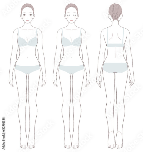 美意識の高い女性全身　セット