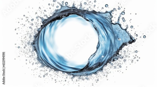 Splash of water isolated on white background