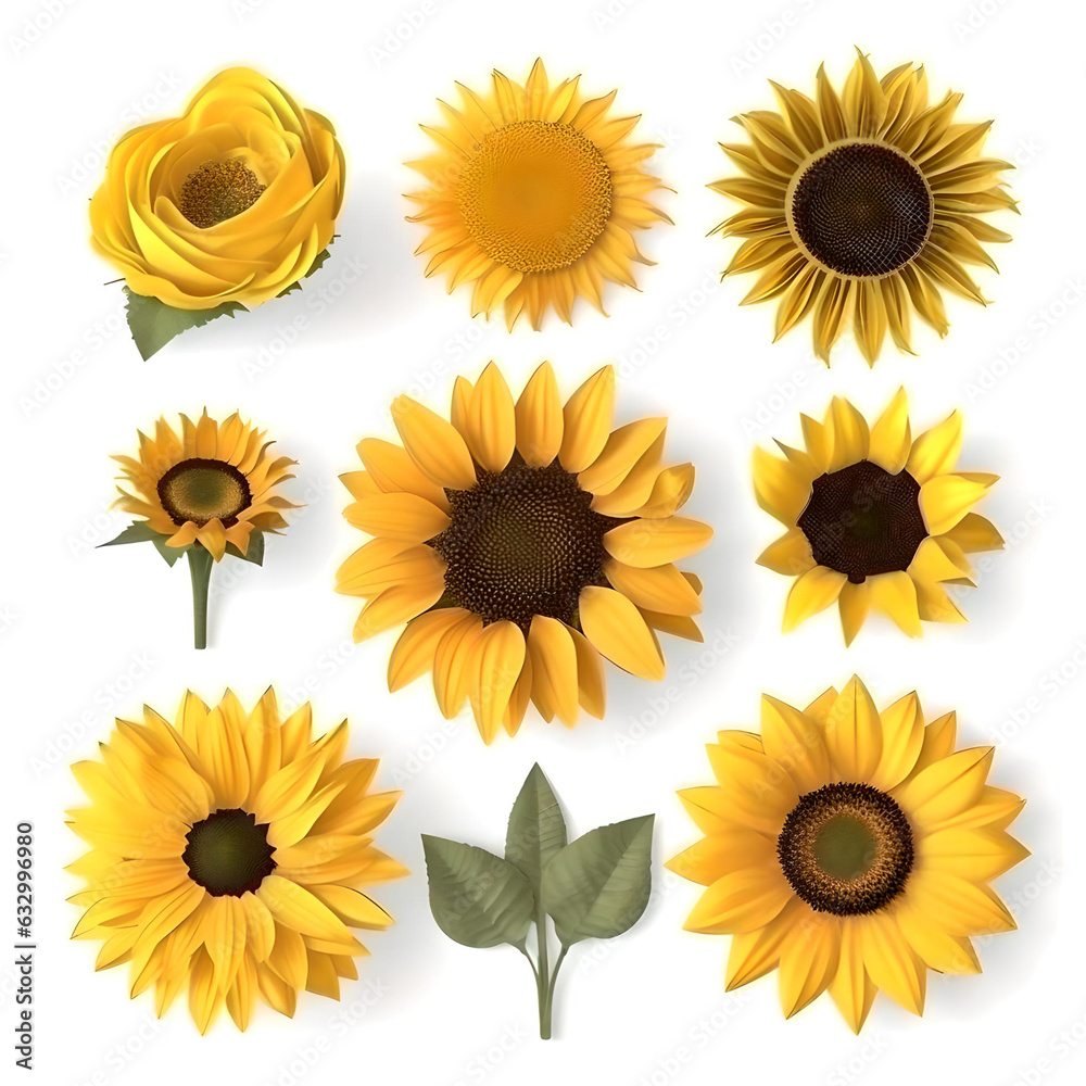 Sunlit Blooms: A Collection of Sunflowers and Vibrant Yellow Flowers Sunlit Blooms: A Collection of Sunflowers and Vibrant Yellow Flowers