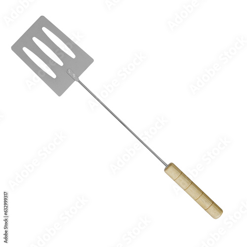 Fotografía Barbecue spatula grill tool isolated on transparent background