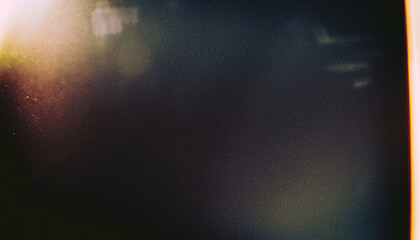 Abstract film texture background with grain, dust and light leak