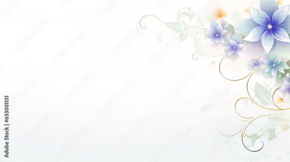 floral background with place