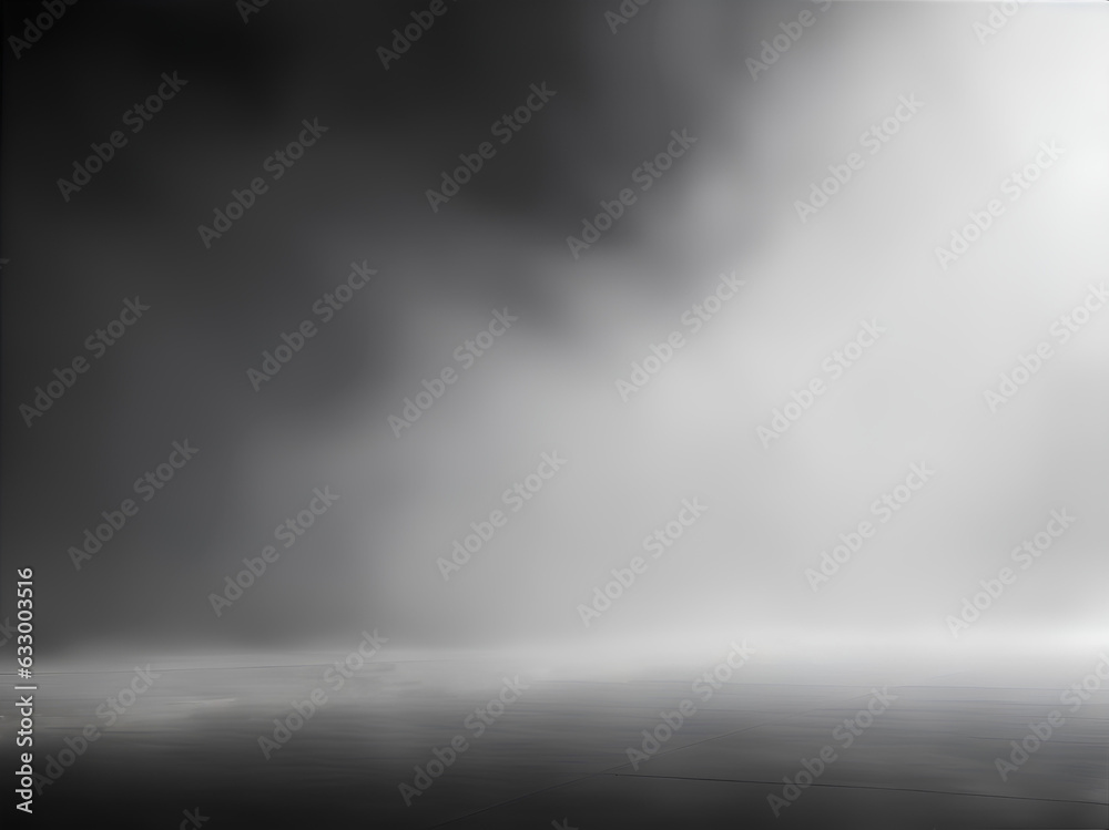 Dark concrete floor with fog or fog. ai generated Dark concrete floor with fog or fog. ai generated