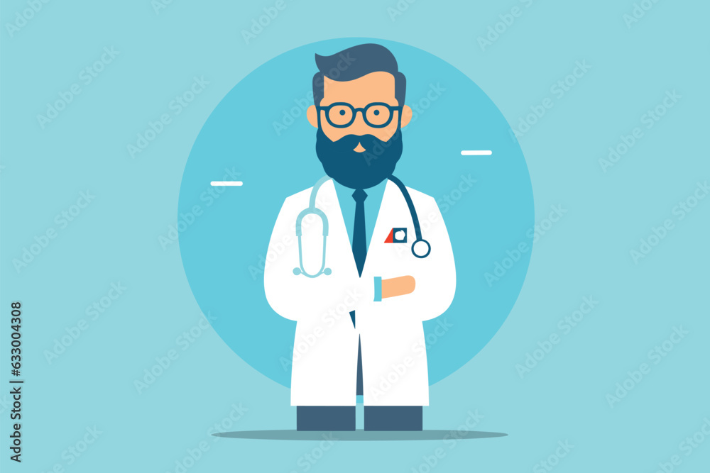 International Doctors' Day with copy space for text vector illustration International Doctors' Day with copy space for text vector illustration