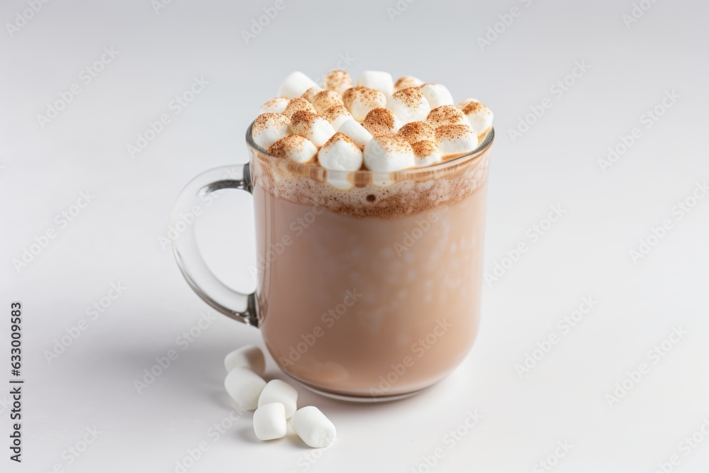 Hot chocolate with marshmallows Hot chocolate with marshmallows