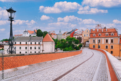 View of Lublin City and Brama Grodzka from Wiadukt arkadowy