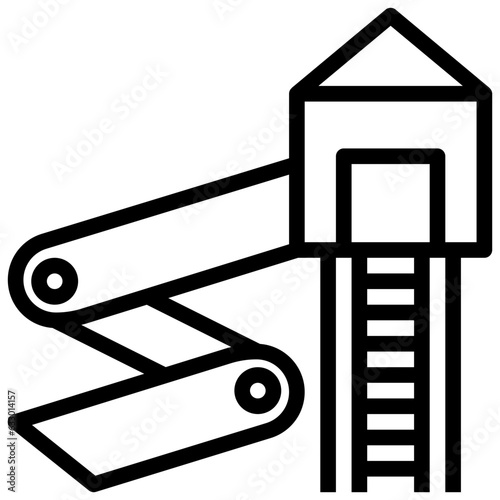 SPIRAL SLIDE line icon,linear,outline,graphic,illustration