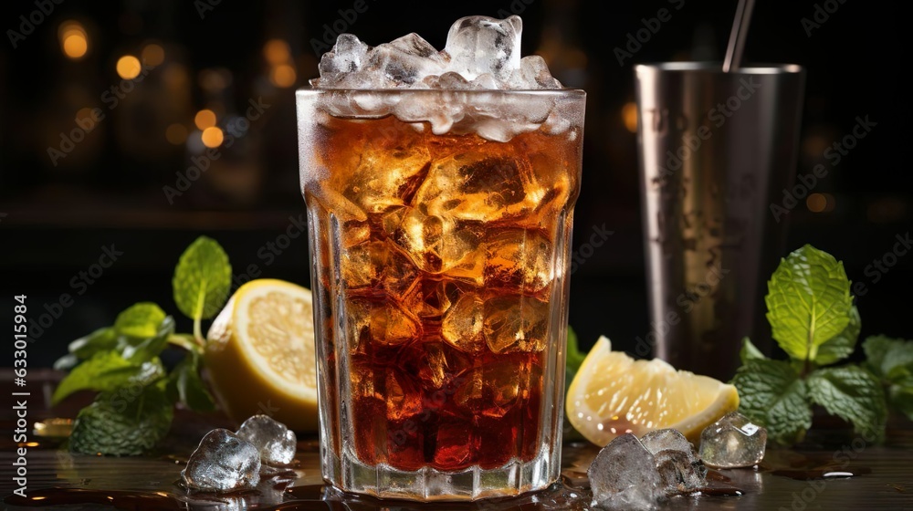 Cocktail, Eis, Licht, Sttimmung, Rum, Cola, Korn, Bar, Trinken Cocktail, Eis, Licht, Sttimmung, Rum, Cola, Korn, Bar, Trinken