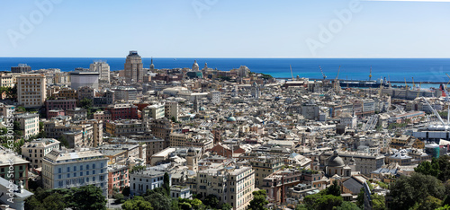 A view of the city Genoa,  Liguria, Italy
