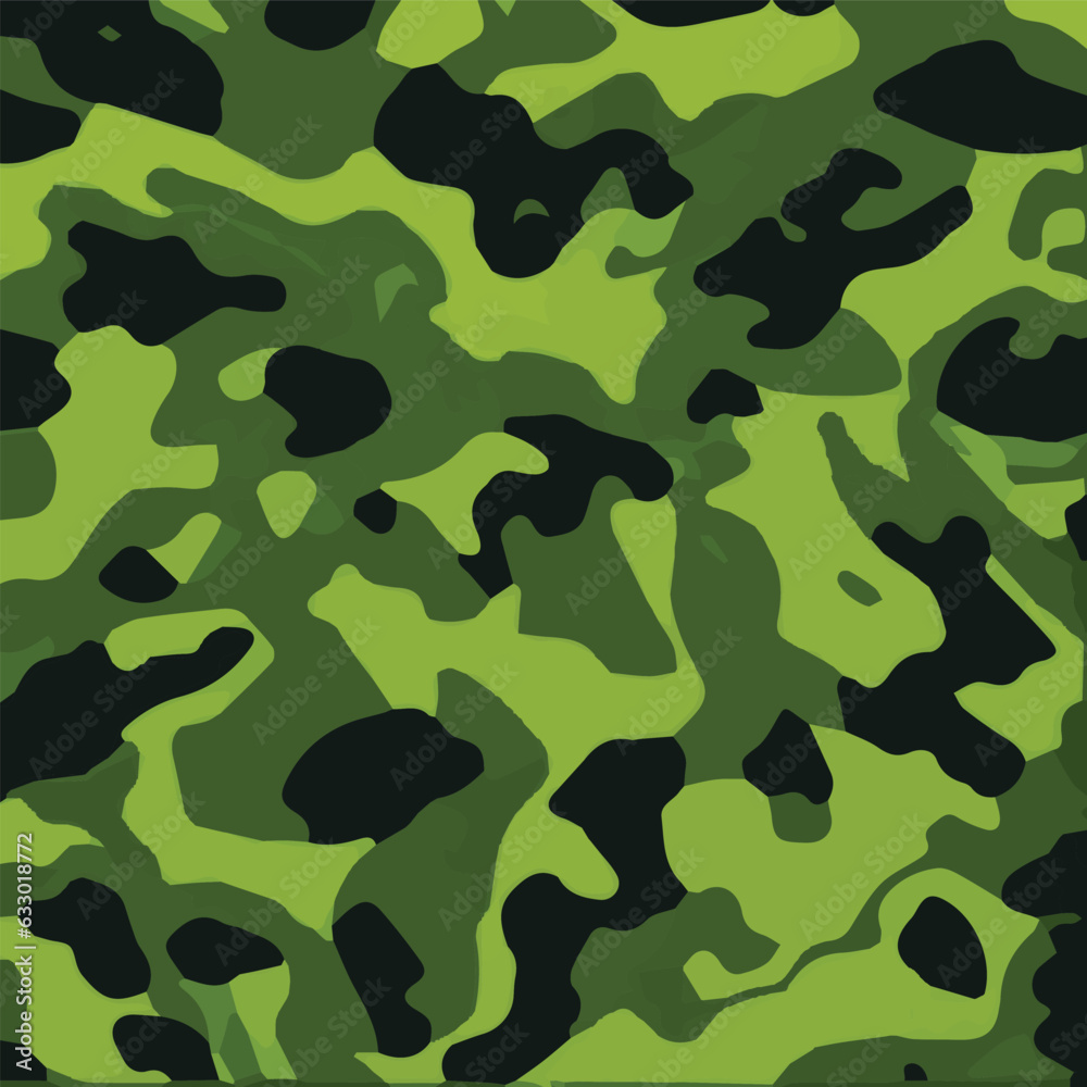 Camouflage seamless pattern. Trendy style camo, repeat print. Vector illustration. Khaki texture, perfect for military army design. Camouflage seamless pattern. Trendy style camo, repeat print. Vector illustration. Khaki texture, perfect for military army design.
