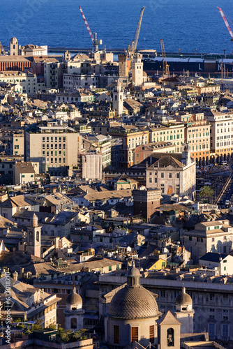 A view of the city Genoa,  Liguria, Italy