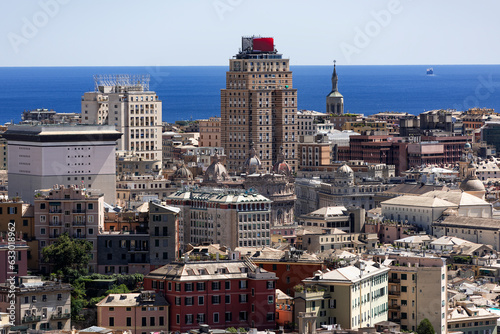 A view of the city Genoa,  Liguria, Italy
