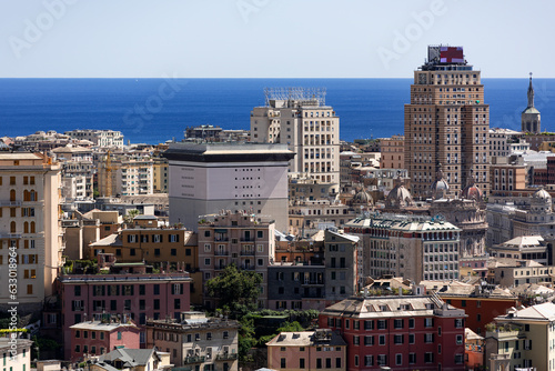 A view of the city Genoa,  Liguria, Italy