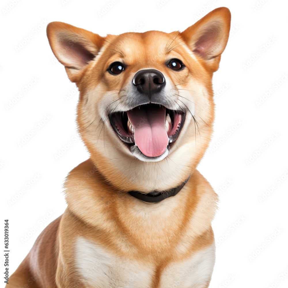 shiba Inu isolated on white or transparent background, png